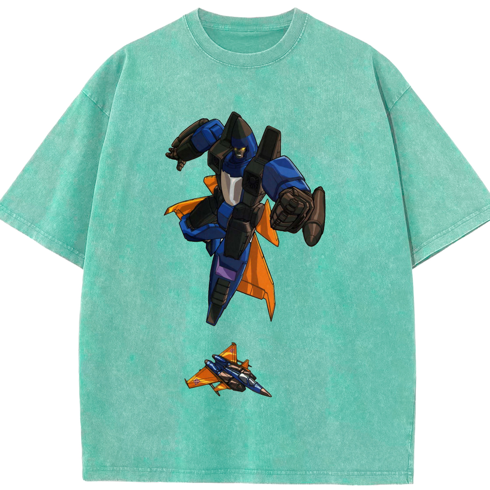 （画像用）  綿100% ヴィンテージ風 半袖Tシャツ（フロントプリント）